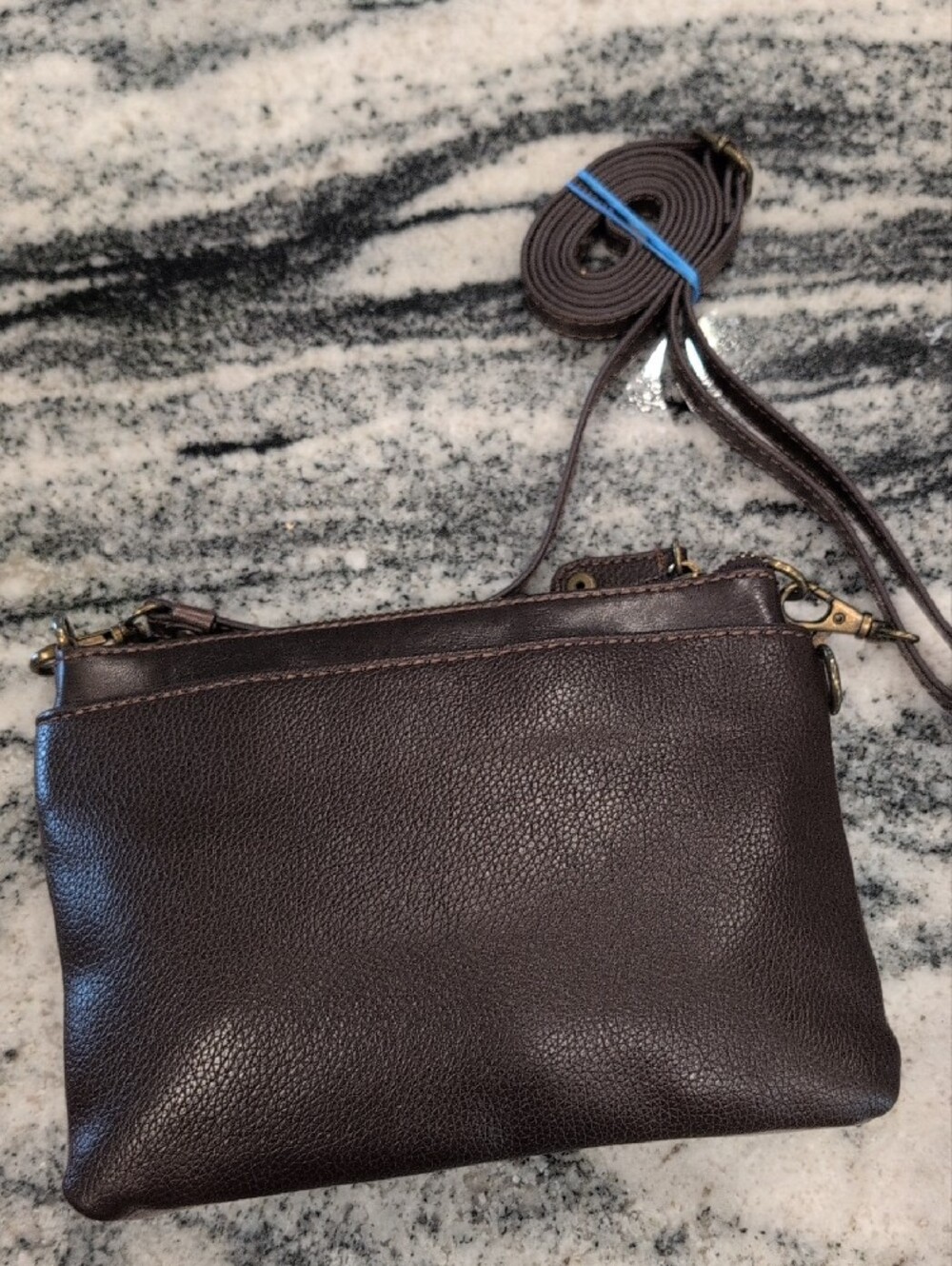 Chala Brown and Tan Owl Crossbody Bag with Studded Embellishment - Picture 2 of 6